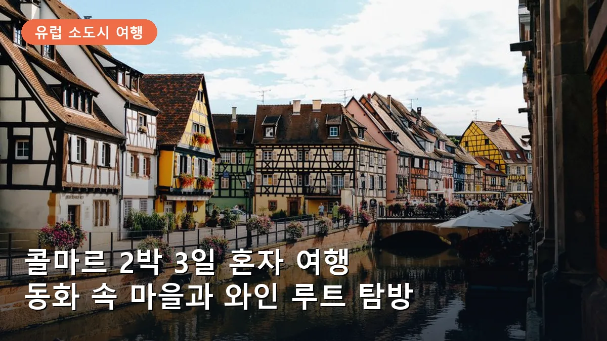 콜마르 2박 3일 혼자 여행 코스: 동화 속 마을과 와인 루트 탐방