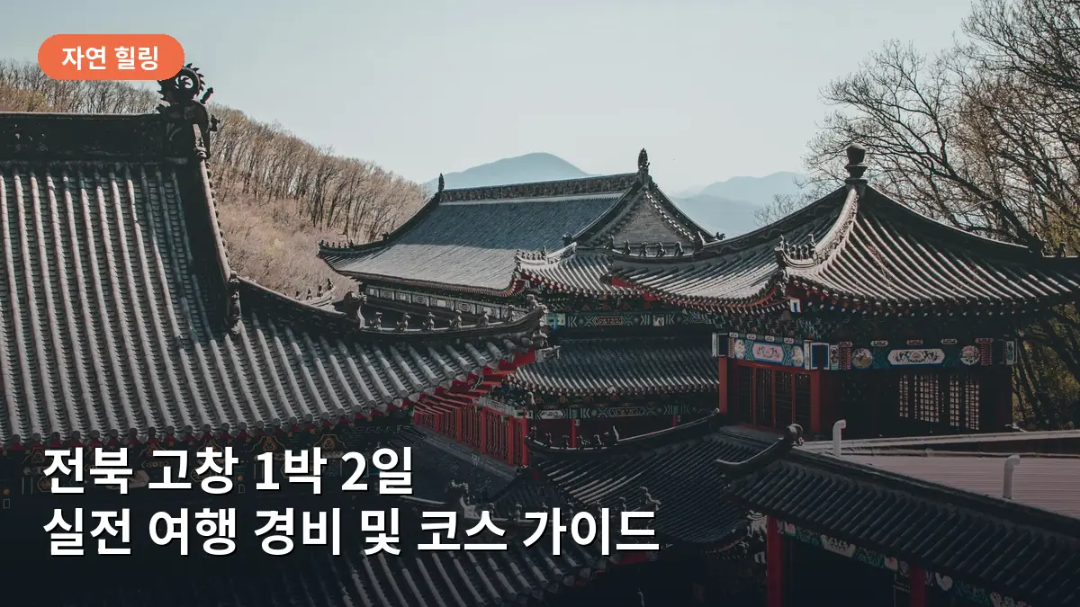 전북 고창 여행 경비 실제 후기: 1박 2일 자연과 유산 탐방 예산 가이드